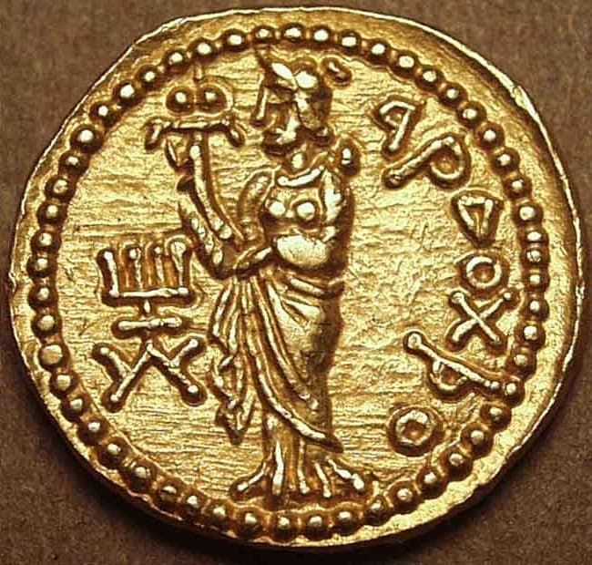 Huvishka Bronze matrix - Copper reverse