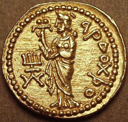 Huvishka Bronze matrix - Copper reverse