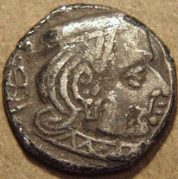 Kshatrapa / Mahakshatrapa drachms obverse