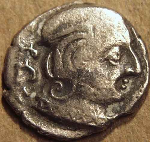 Rudrasena III drachms (Rudrasena III drachms) obverse