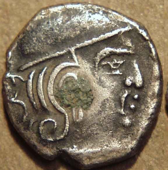 Simhasena drachms (Simhasena drachms) obverse