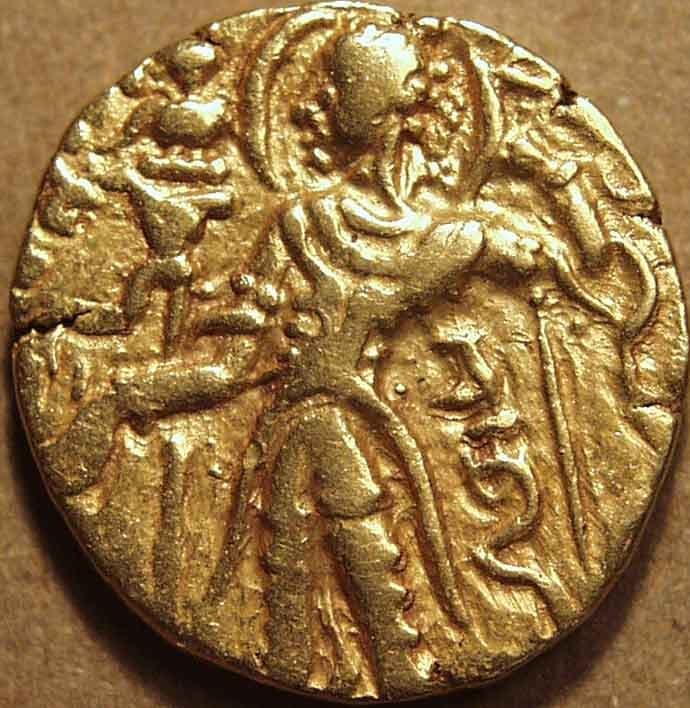 Chandragupta II Gold dinar, Archer type varieties obverse