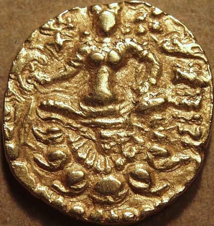 Chandragupta II Gold dinar, Horseman type reverse