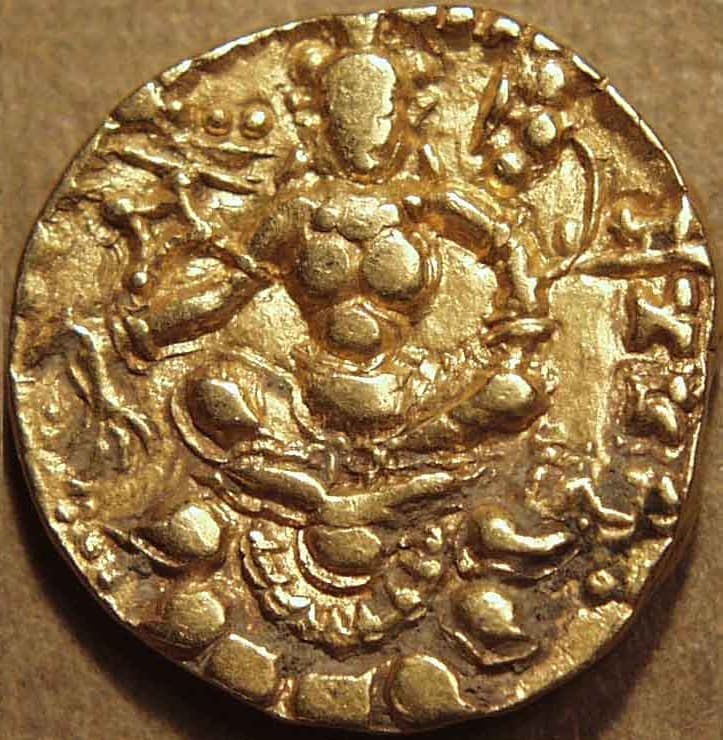 Archer and other gold dinar types reverse