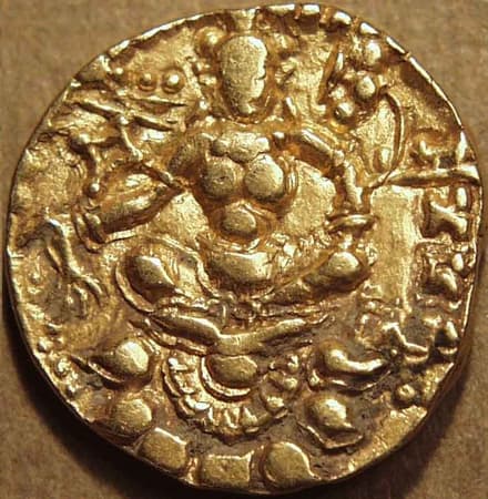 Archer and other gold dinar types reverse