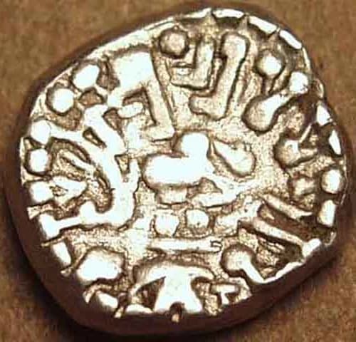 Krishnaraja silver rupaka or drachm reverse