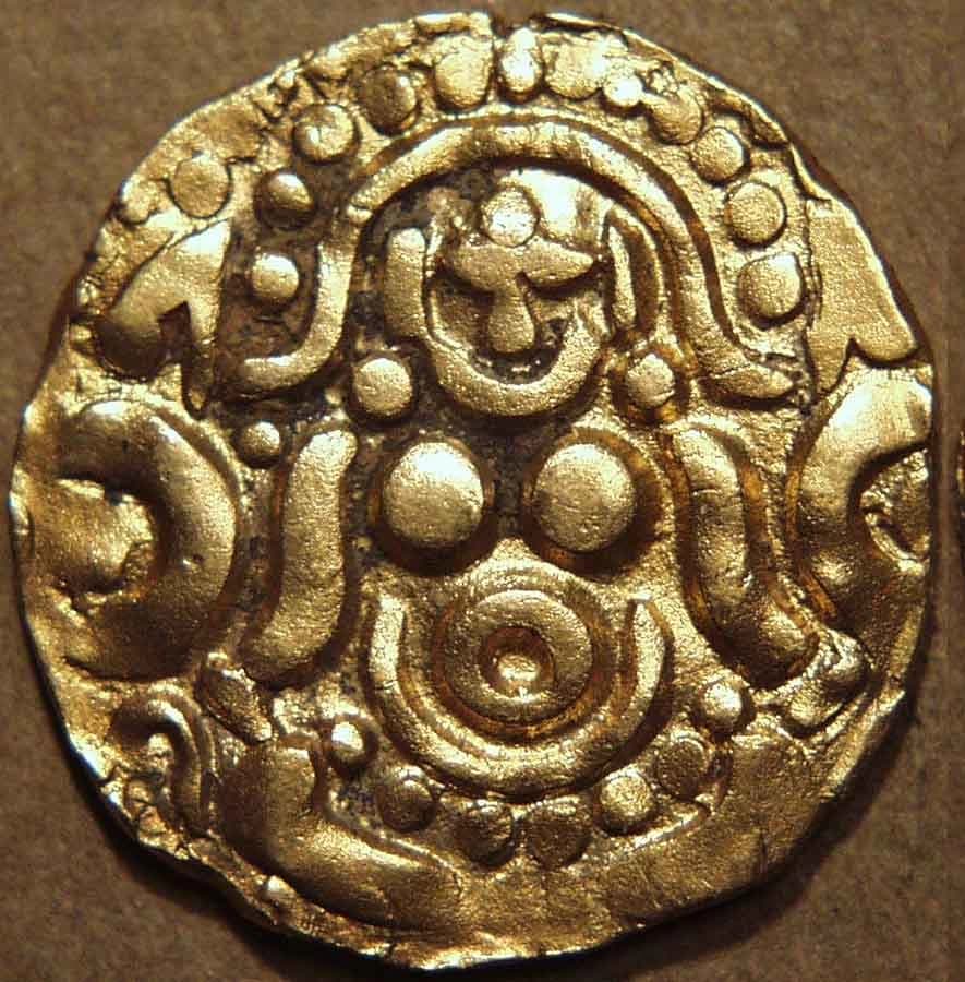 Muhammad bin Sam gold dinar, Kanauj obverse
