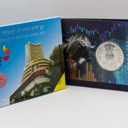 India Commemorative 150 Years of Bombay Stock Exchange obverse