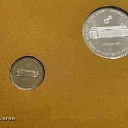 India Commemorative 60 YEARS OF INDIA GOVERNMENT MINT KOLKATA obverse