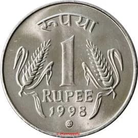 Republic India 1 Rupee reverse