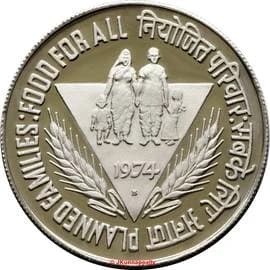 10 Rupees - FAO - Planned Families reverse