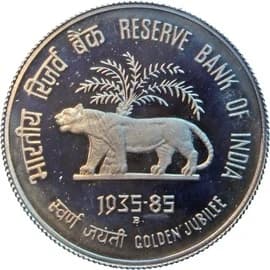 2 Rupees - Golden Jubilee - Reserve Bank of India reverse