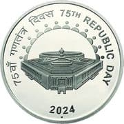 75 Rupees - 75th Republic Day Celebrations reverse