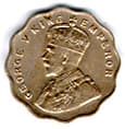 One Anna (George V) obverse