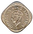 Two Annas (George VI) obverse