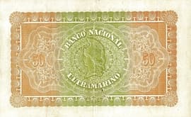 50 Rupias 1906 reverse