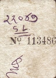 1 Paisa (WWII Cash Coupon) ND (1940-1945) reverse