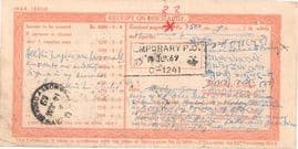 5000 Rupees (Post Office National Savings Certificate) 1944 reverse