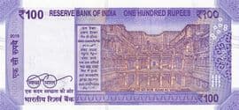 100 Rupees 2018-2025 reverse