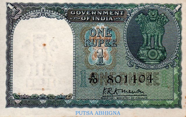 Republic India Notes representative currency note