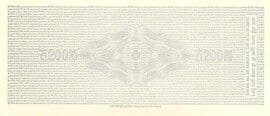 200 - Rupees Specimen Travellers Cheque External Issue State Bank of India (Bombay) ND reverse