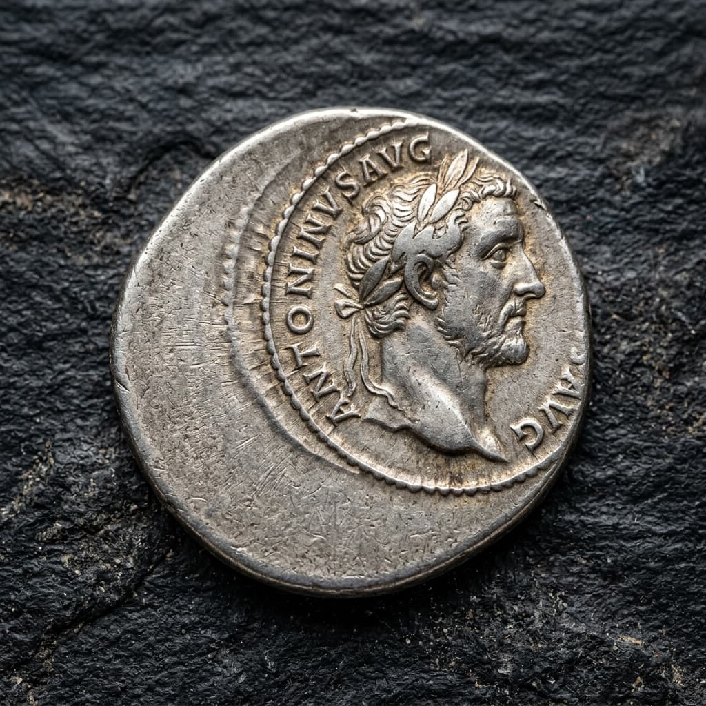 A silver coin displaying a clear, dramatic double-strike mint error