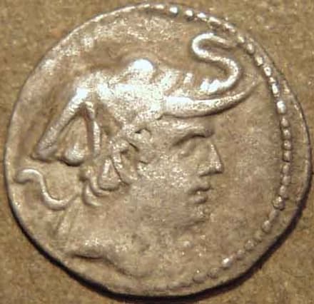 Demetrios I Copper hexa-chalkon / sextuple unit, c. 200-185 BCE obverse