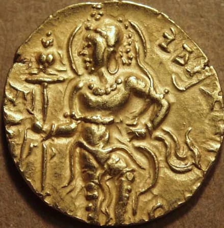 Chandragupta II Silver drachma, Sriguptakula type obverse