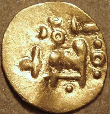 Series 4: Narasimha IV? gold fanam obverse