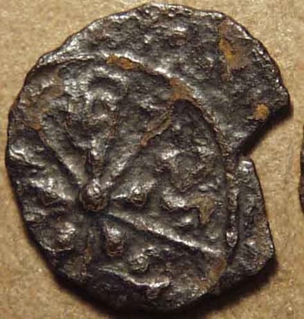 Sri Manarashi potin unit, conch reverse - Copper obverse