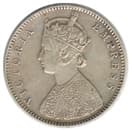 Half Rupee (Queen Victoria Empress) obverse