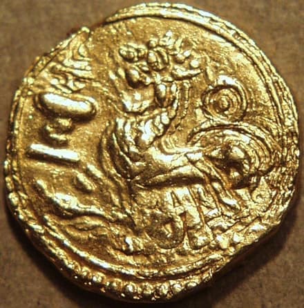 Panchala Janapada - Anonymous Panchala Kingdom Anonymous, AE one-sixteenth karshapana - Copper obverse