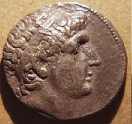 Antiochos I Silver Tetradrachm, c. 270 BCE obverse