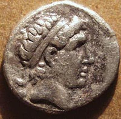 Antiochos I Silver Hemidrachm, c. 270 BCE obverse