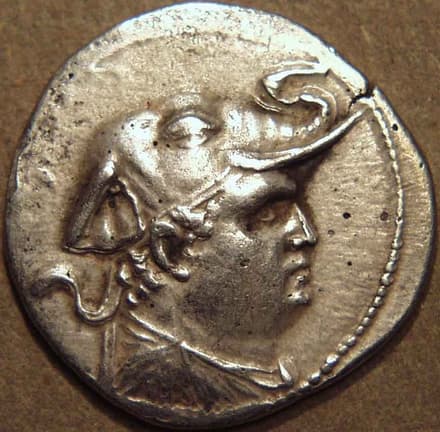 Demetrios I Silver obol, c. 200-185 BCE obverse