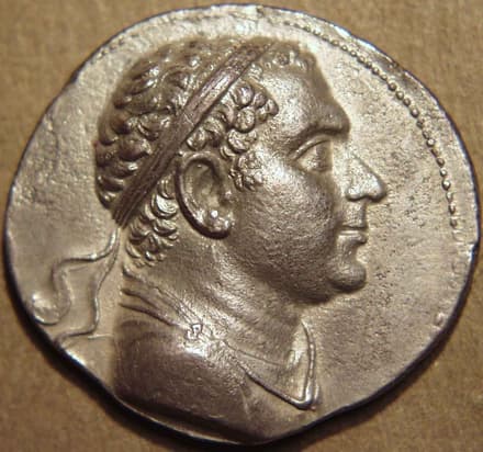Pantaleon Silver tetradrachm, c. 185-180 BCE obverse