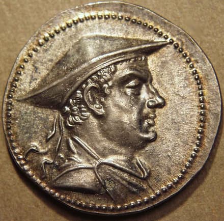Antimachus I Silver tetradrachm, c. 174-165 BCE obverse