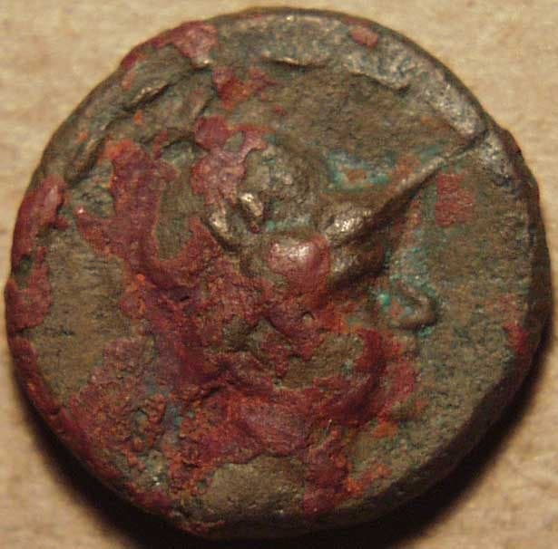 Bactria: Eucratides I, Silver tetradrachm (“Spearthruster/Heroic”) obverse