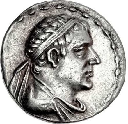 Bactria: Plato, Silver tetradrachm obverse