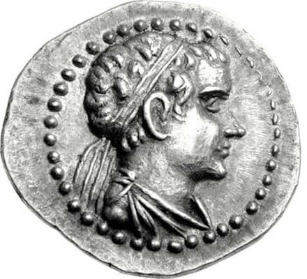Bactria: Eucratides II, Silver drachm obverse