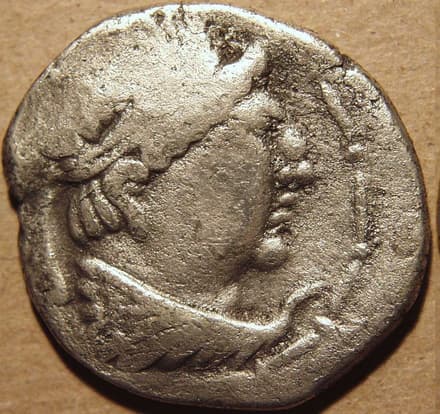 Scythian: Heliocles imitation, Billon tetradrachm - Copper obverse