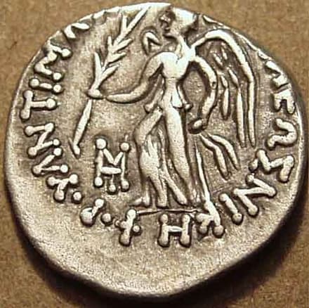 Indo-Greek: Antimachus II, Silver drachm obverse