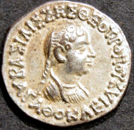Agathocleia, Silver drachm obverse