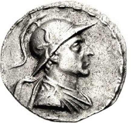 Antialcidas, Silver Attic tetradrachm obverse