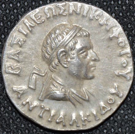 Antialcidas, Silver tetradrachm obverse