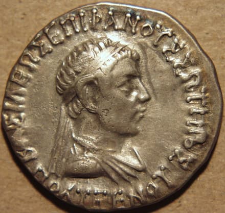 Polyxenus, Silver tetradrachm obverse