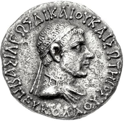 Peucolaos, Silver tetradrachm obverse