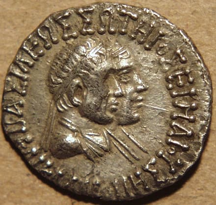 Hermaios and Calliope, Silver drachm obverse
