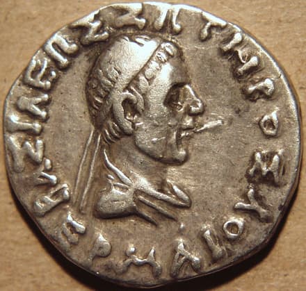 Hermaios, Silver tetradrachm obverse