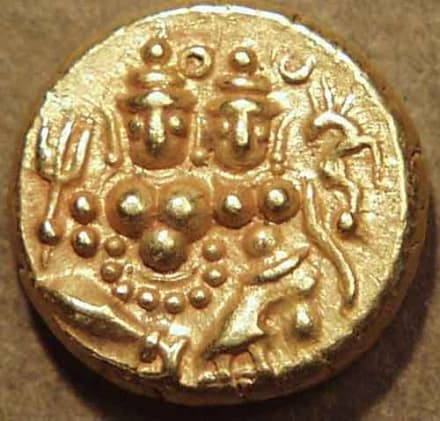 Krishna Raja Wodeyar III gold pagoda obverse